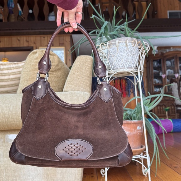 Cole Haan Brown Suede and Leather Purse - Picture 8 of 14